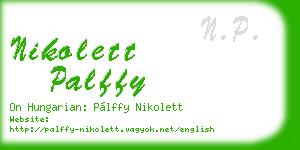 nikolett palffy business card