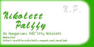 nikolett palffy business card